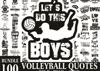 Bundle 100 Volleyball Quotes SVG / PNG, Volleyball Life Bunlde, Volleyball Athlele Ai, Sport Svg, Instant Download 1017563990 t shirt template