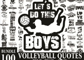 Bundle 100 Volleyball Quotes SVG / PNG, Volleyball Life Bunlde, Volleyball Athlele Ai, Sport Svg, Instant Download 1017563990