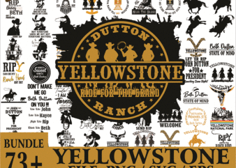 Bunde 75+ Yellowstone svg, Yellowstone SVG, PNG, DXF, Yellowstone svg cut fies, Yellowstone Cipart, MusicArtStore Digital Download 1019134239