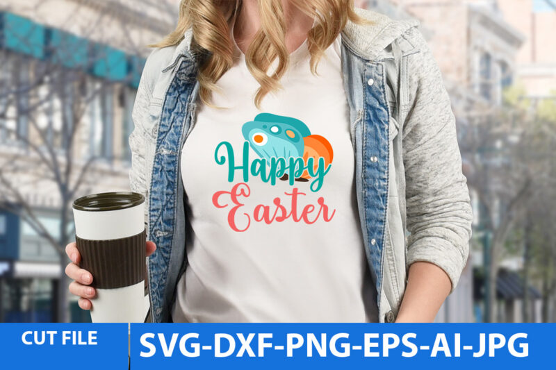 Happy Easter Vector T Shirt Design On Sale