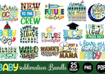 Baby Sublimation Bundle png