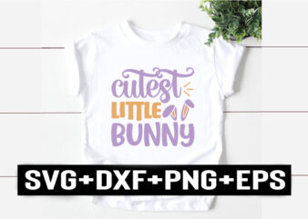 cutest little bunny t shirt vector file