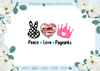 Trending gifts, Peace Love Pageants Diy Crafts, Pink Leopard Heart Svg Files For Cricut, Plaid Design Silhouette Files, Crown Cameo Htv Prints