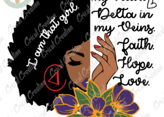 Beliefs, Delta Black Girl Diy Crafts, Delta in my veins Svg Files For Cricut, Christian Jesus Silhouette Files, Trending Cameo Htv Prints