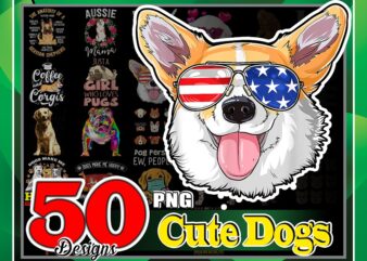 50 designs Cute Dogs PNG Bundle, Furry Friend, Dog Lovers, Life is Golden Png, I Let The Dog Out png, Sublimation Designs, Instant download 966056712