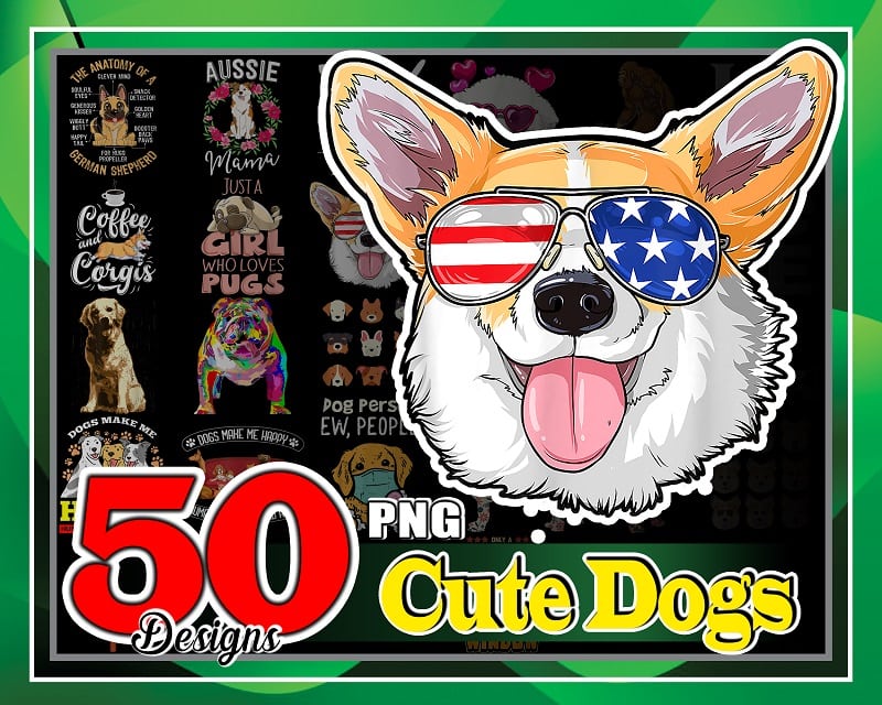 50 designs Cute Dogs PNG Bundle, Furry Friend, Dog Lovers, Life is Golden Png, I Let The Dog Out png, Sublimation Designs, Instant download 966056712