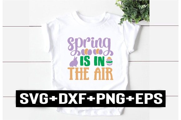 Spring is in the air t shirt template vector