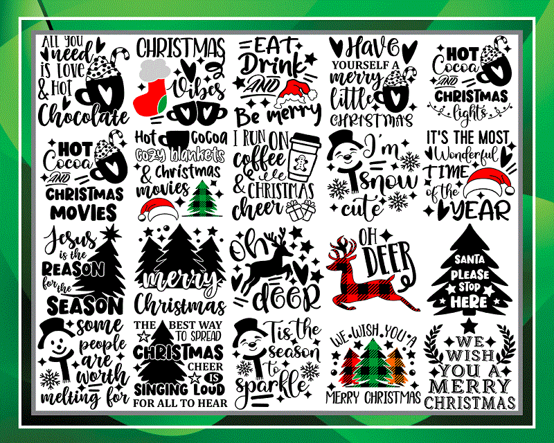 Combo 510+ Christmas SVG Bundle, Funny Christmas Svg, New Year and Christmas Quotes, Christmas Quotes SVG, Xmas Png, Christmas Svg Design CB887965636