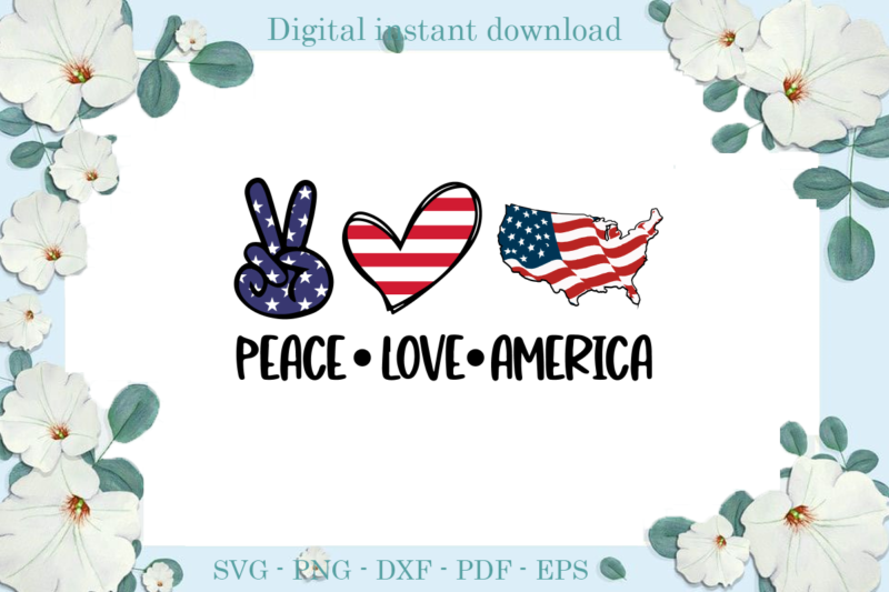 Trending gifts, Peace love American Flag Diy Crafts, American Flag Svg Files For Cricut, Love American Silhouette Files, Trending Cameo Htv Prints