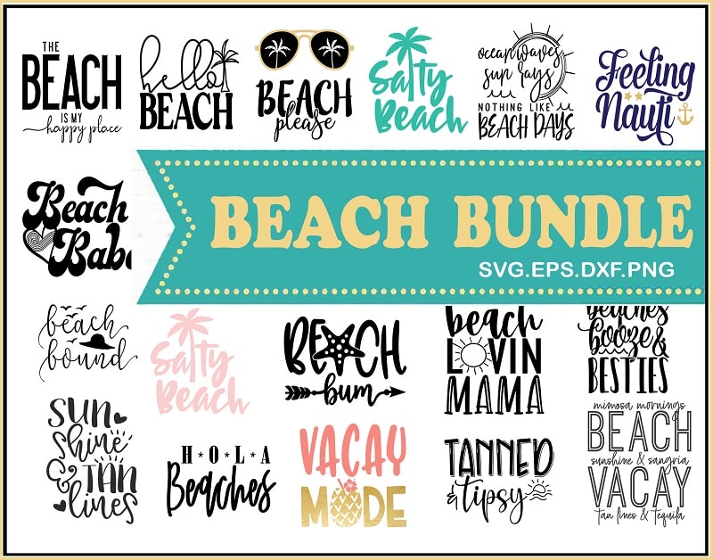 16 Beach Bundle Svg, Beach Shirts SVG, Beach, Salty Beach, Hola Beach, Eps dxf png, Summer Bundle Svg, Silhouette Cricut, Digital Download 967586060