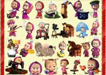 111 Masha and the Bear png, Masha and the Bear ClipArt- PNG Images 300dpi Digital, Clip Art, Instant Download, Graphics Transparent Background Scrapbook 971446232