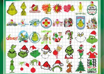 Bundle 192 Design Grinch Inspired, Grinch Png, Merry Christmas, Face grinch, Grinch tree, SVG/PNG/DXF, svg for cricut, Digital Download 921991415