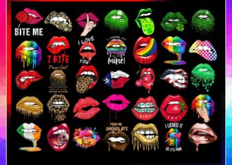 35 Designs Lips Bundle PNG, Kiss lips png, Dripping Lips, Leopard Lips, Sexy Bitting Lips, Fuckin Shut up Sexy Lips, Green Lips PNG, Digital Download 980018931