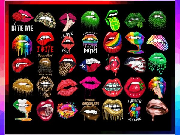 35 designs lips bundle png, kiss lips png, dripping lips, leopard lips, sexy bitting lips, fuckin shut up sexy lips, green lips png, digital download 980018931