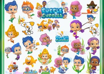 56 Bubble Guppies Clip Art Digital Designs, Bubble Guppies Clip Art, PNG Images, Instant Download, Graphics Transparent Background Scrapbook 980321641