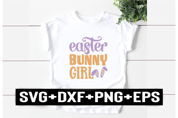 Easter bunny girl vector clipart