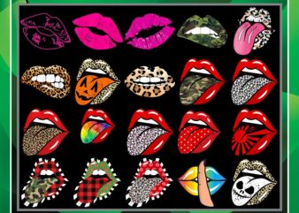 76 Rolling Stone Tongue and Lips PNG Bundle, Leopard tongue PNG, Rolling stone, Tie Dye Tongue Png, October Queen, Instant download, 925268334