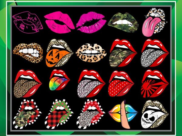 76 rolling stone tongue and lips png bundle, leopard tongue png, rolling stone, tie dye tongue png, october queen, instant download, 925268334