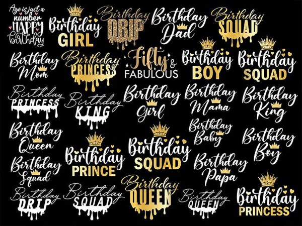 Birthday svg bundle, birthday princess svg, birthday queen svg, birthday squad svg, shirt, birthday king, drip cut file silhouette cricut 877467962 t shirt template