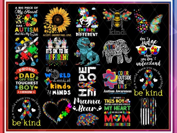 57 designs autism awareness png, autism puzzle file, peace love autism, mama bear autism mom, heart puzzle piece flag, digital download 953649642