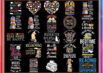 37 Designs Reading Book PNG Bundle, Peace Love Read Books PNG, Cat Coffee and Reading Book, Read book and I Know Things, Book Lover PNG 955655732