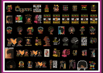 Bundle 55 Black Queen png, Black Pride, Black Girl Magic, Black Women Strong png, Black Queen Bundle, Black Girl, Sublimation Digital 922315042