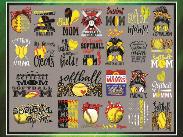 Combo 27 design png, softball mom sublimation design downloads funny mom bun hair sunglasses headband mom life png, commercial use 976649946