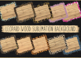 Leopard Wood Sublimation Background