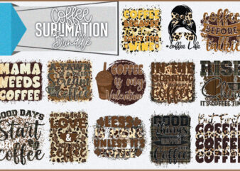 Coffee Sublimation Bundle t shirt vector file