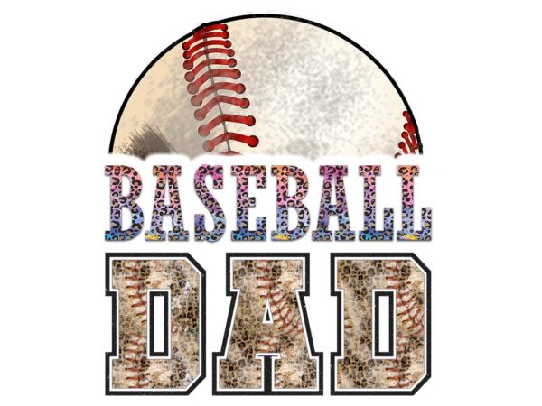 Baseball dad sport tshirt design