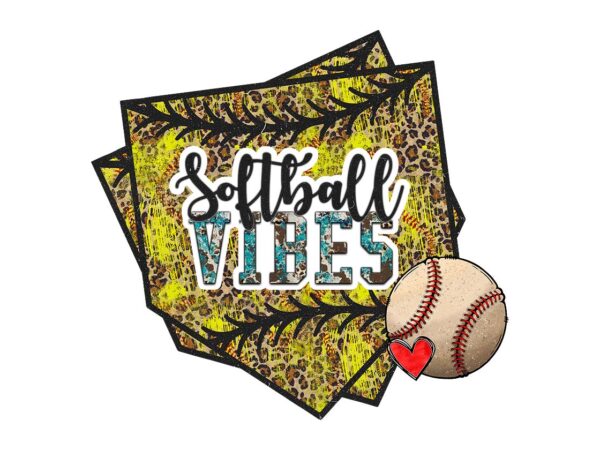 Softball vibes cheetah pattern tshirt design Softball vibes cheetah pattern tshirt design
