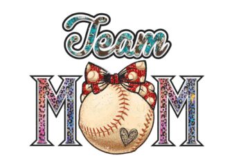 Team Mom Sport Tshirt Design