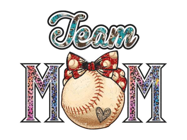 Team mom sport tshirt design