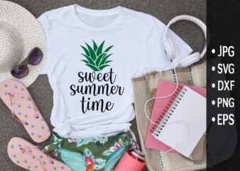 sweet summertime t shirt template vector