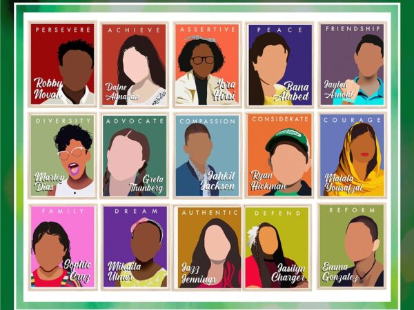 15 changemaker children posters, schools, offices, social justice, malala, greta thunberg, motivation, affirmations, digital download 976183109