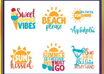 25 Summer Quotes SVG Bundle, Sweet Summer Vibes Bundle, Hola Beaches Cut File, Summer Clipart, Printable, Commercial Use, Instant Download 775219310