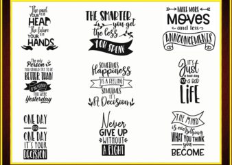 Inspirational Quotes svg Bundle, for cricut and sillouette 871945535