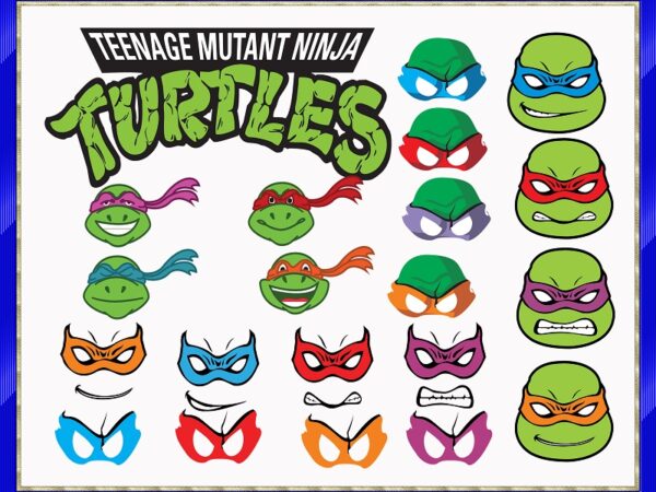 369 teenage mutant ninja turtles bundle, teenage mutant ninja turtles font, svg for cricut, svg silhouette dxf, png, quotes file 891480330