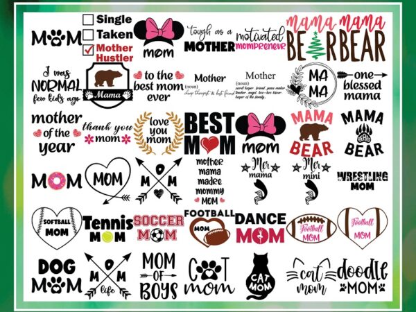 100 mom png bundle, i love my mama png, best mom, mama bear, mom quotes png, mom sayings, cat mom cut file, mom clipart, proud cheer mom png 943679004