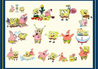 141 SpongeBob SquarePants Bundle, SpongeBob SquarePants Clip Art, SpongeBob SquarePants Png, SpongeBob SquarePants Images, Instant Download 961655348