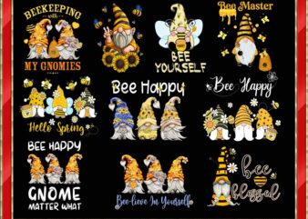 29 Bee Kind Gnome Designs, Gnome Png, Bee with Gnome, Bee Kind Png, Yellow Gnomes Png, Bee Png, Bee Gnomes Png, Digital Download 300dpi 973408072