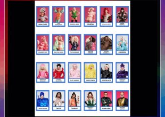 RuPaul’s Drag Race UK Guess Who Game, Fun Board Games, Adult Party Games, Montessori Cards, Gift Idea, Guess Ru? Printable Template 955658925