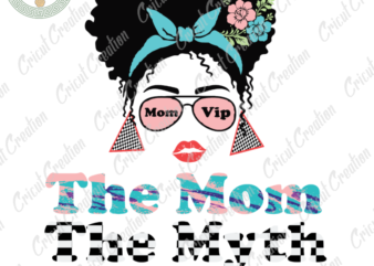 Mother’s Day svg, Flower Messy Bun SVG, Mom Life SVG, Afro Women SVG, Mother Cameo Htv Prints, Mother Life Sihouette File