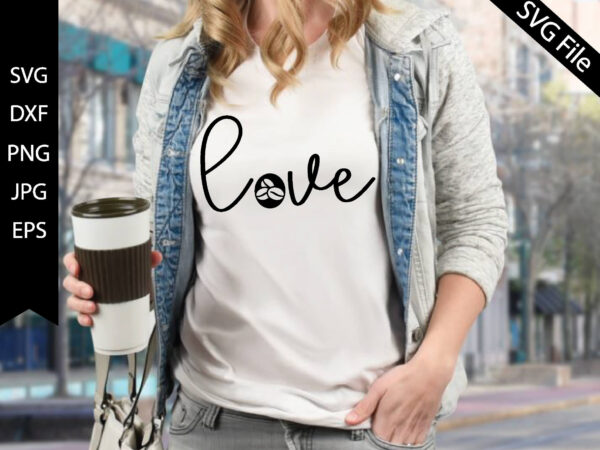 Love t shirt vector graphic