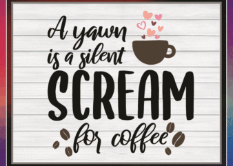 27 Designs Funny Coffee Quotes SVG Bundle, for Coffee Lovers, Inspirational Coffee Mug Quotes SVG, Silhouette Cricut Digital print 766035648