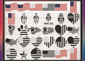 150 American Flag Svg/Png Bundle, USA flag svg, us flag svg, distressed flag svg, american svg, Flag Shapes Pngamerican flag svg bundle, 878983470