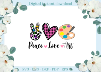 Trending gifts, Peace Love Art Diy Crafts, Back to SChool Svg Files For Cricut, Plaid Heart Silhouette Files, Trending Cameo Htv Prints