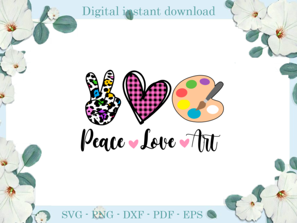 Trending gifts, peace love art diy crafts, back to school svg files for cricut, plaid heart silhouette files, trending cameo htv prints t shirt designs for sale
