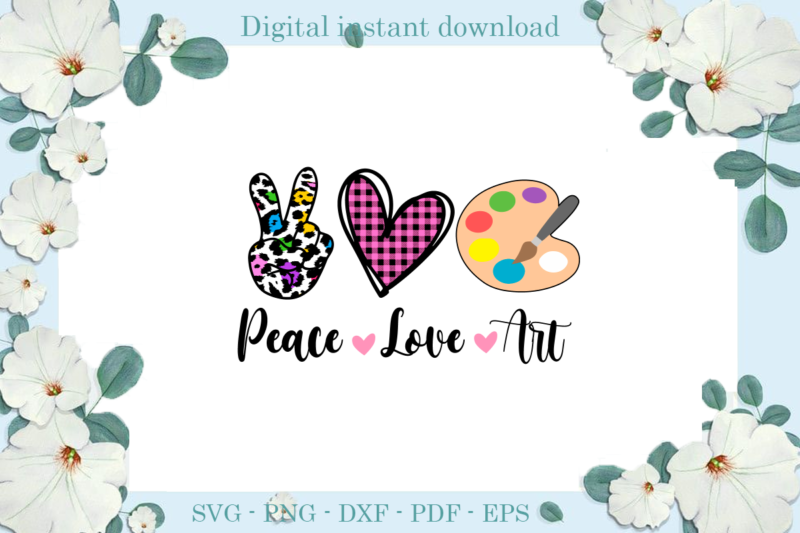 Trending gifts, Peace Love Art Diy Crafts, Back to SChool Svg Files For Cricut, Plaid Heart Silhouette Files, Trending Cameo Htv Prints