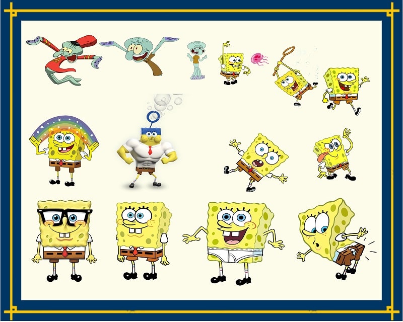 141 SpongeBob SquarePants Bundle, SpongeBob SquarePants Clip Art, SpongeBob SquarePants Png, SpongeBob SquarePants Images, Instant Download 961655348